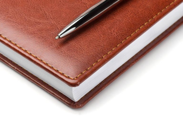 BROWN LEATHER NOTEBOOK COVER
