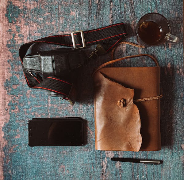 VINTAGE LEATHER COMPOSITION NOTEBOOK COVER